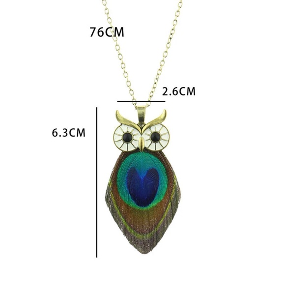 Antique Turquoise Peacock Feather Necklace and Earring Sets, - Picture 9 of 10